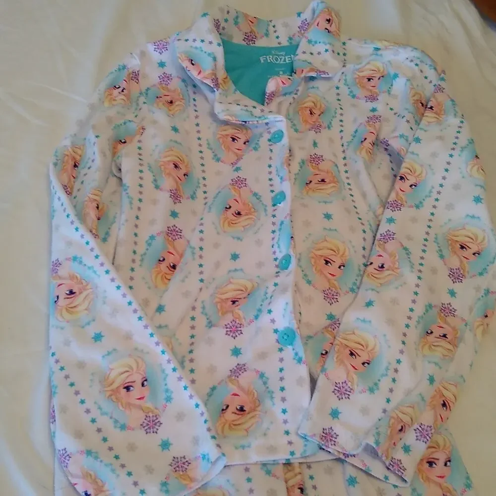 Disney Frozen girls 2-piece size 8 pajama set